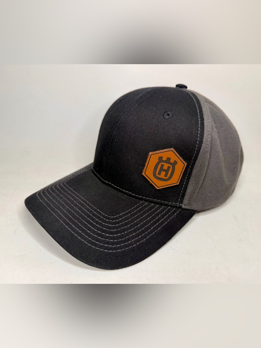 Husqvarna Snapback Trucker Style Hat Cap Adjustable Black